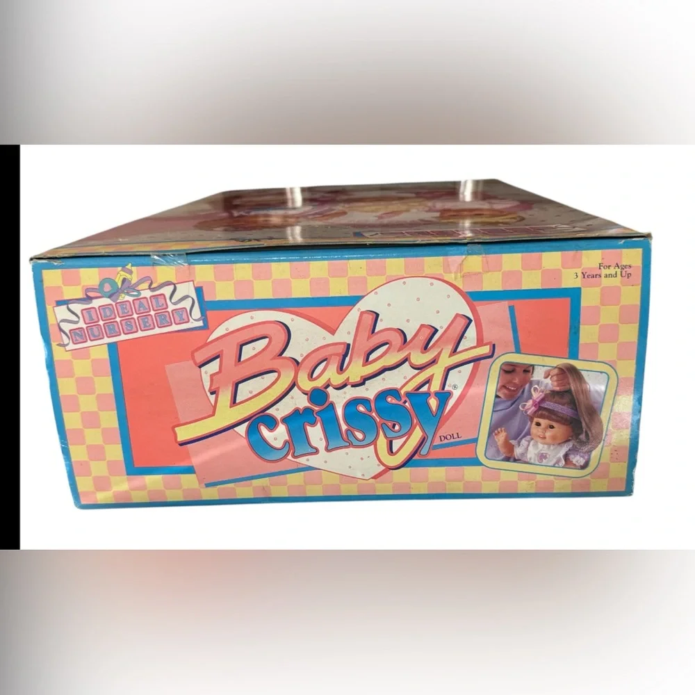 NIB VINTAGE 1989 IDEAL BABY CRISSY RED HAIR GROWS WITH BOX 16 1/2